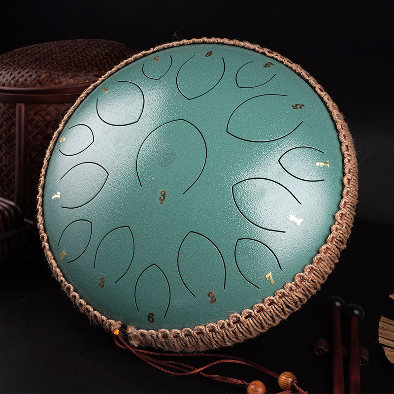 Jooleer Steel Tongue Drum Kit with App, Music Book, Steel Handpan Drum Mallets, and Carry Bag