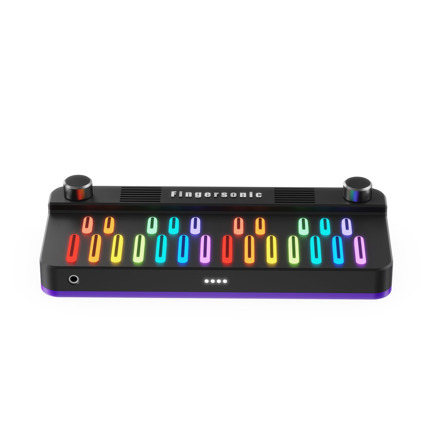 Fingersonic Keys Portable Digital Music Keyboard – 24-Key Mini Piano with Built-in Speaker, Type-C & Headphone App Learning & MIDI USB/Bluetooth Support