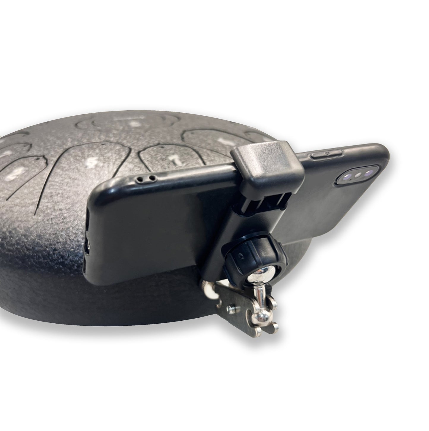 Jooleer Tongue Drum With App Phone Holder 15 Notes 12 Inch Professional Steel Drum C Key for Beginner & Professional