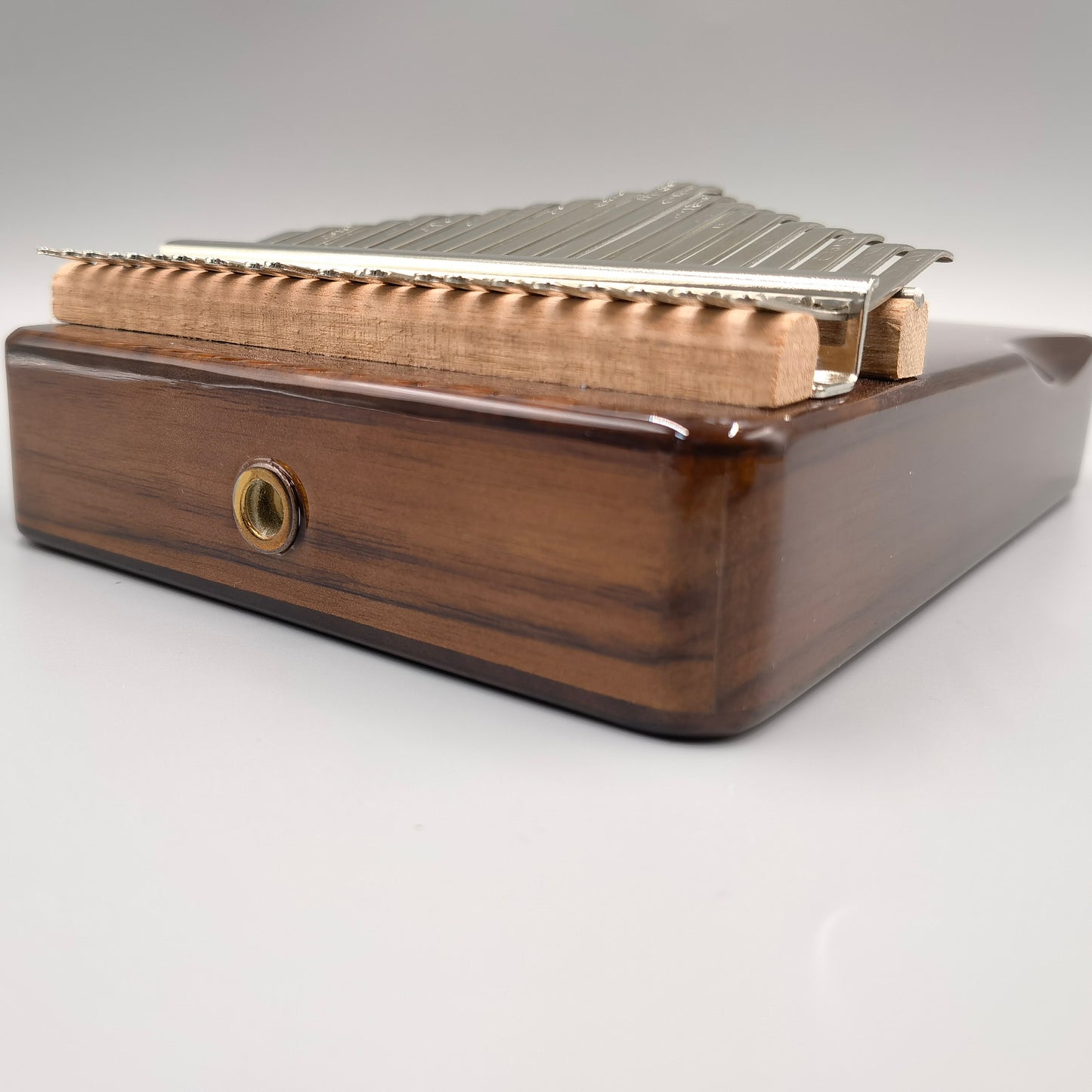 Jooleer 21 Keys Black Walnut Wood Kalimba with Smartphone Stand and Case