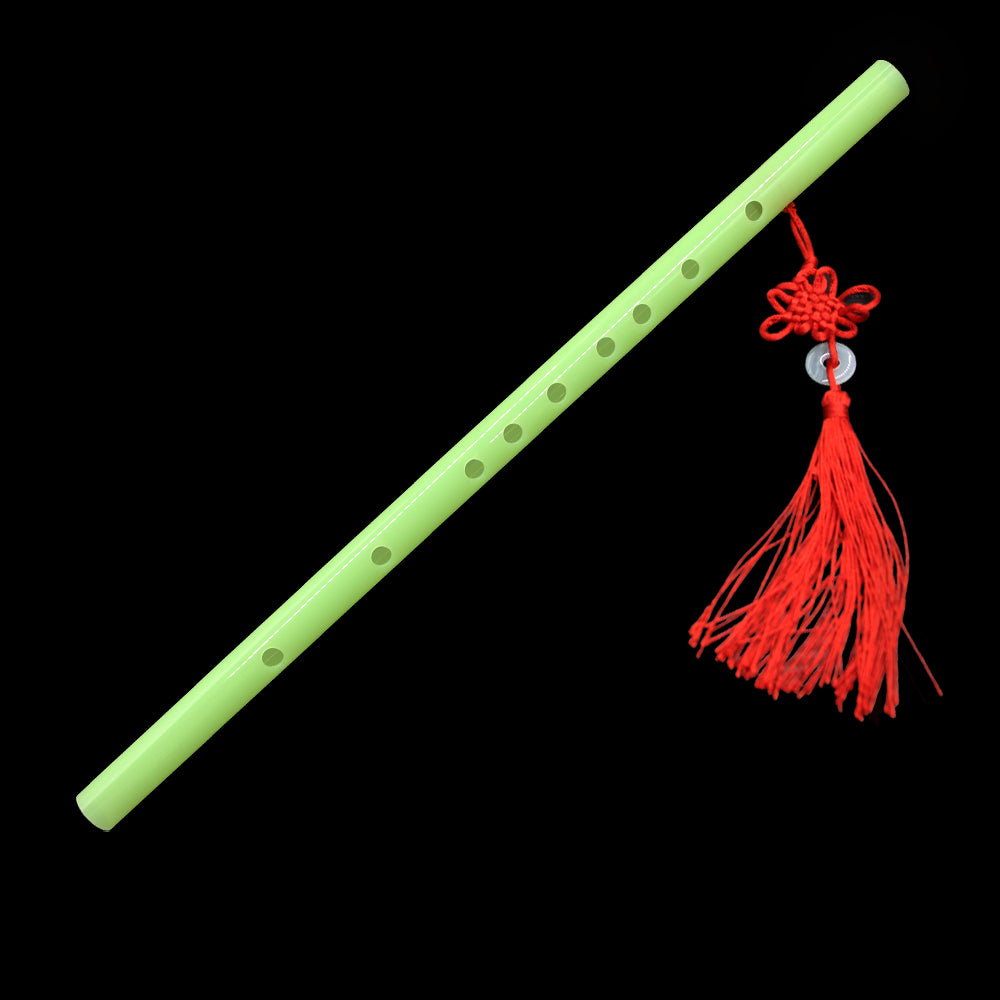 Jooleer Flute Dizi Acrylic Vintage Musical Instrument nonBamboo Chinese 6 Holes Handmade Woodwind Free Membrane & Glue & Protector Key of F