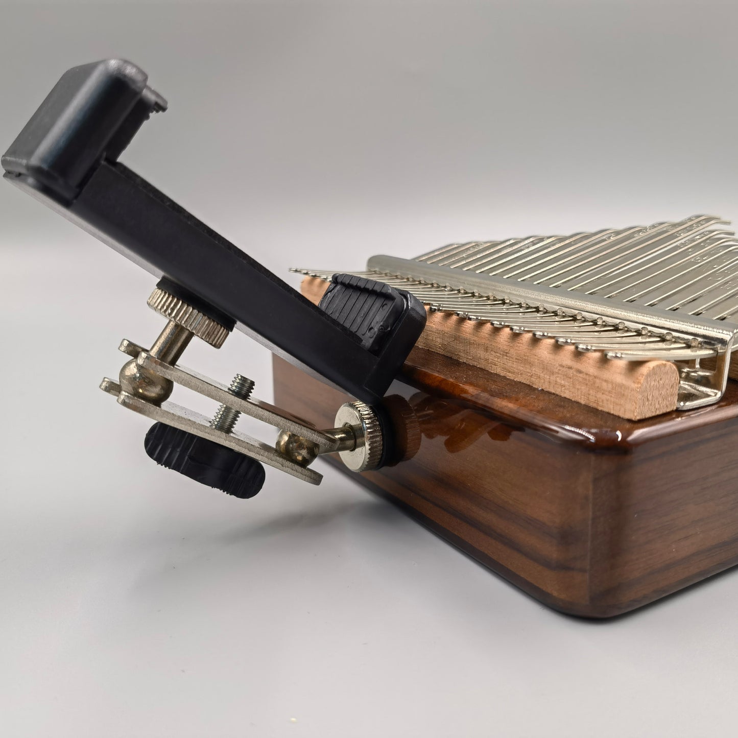 Jooleer 21 Keys Black Walnut Wood Kalimba with Smartphone Stand and Case