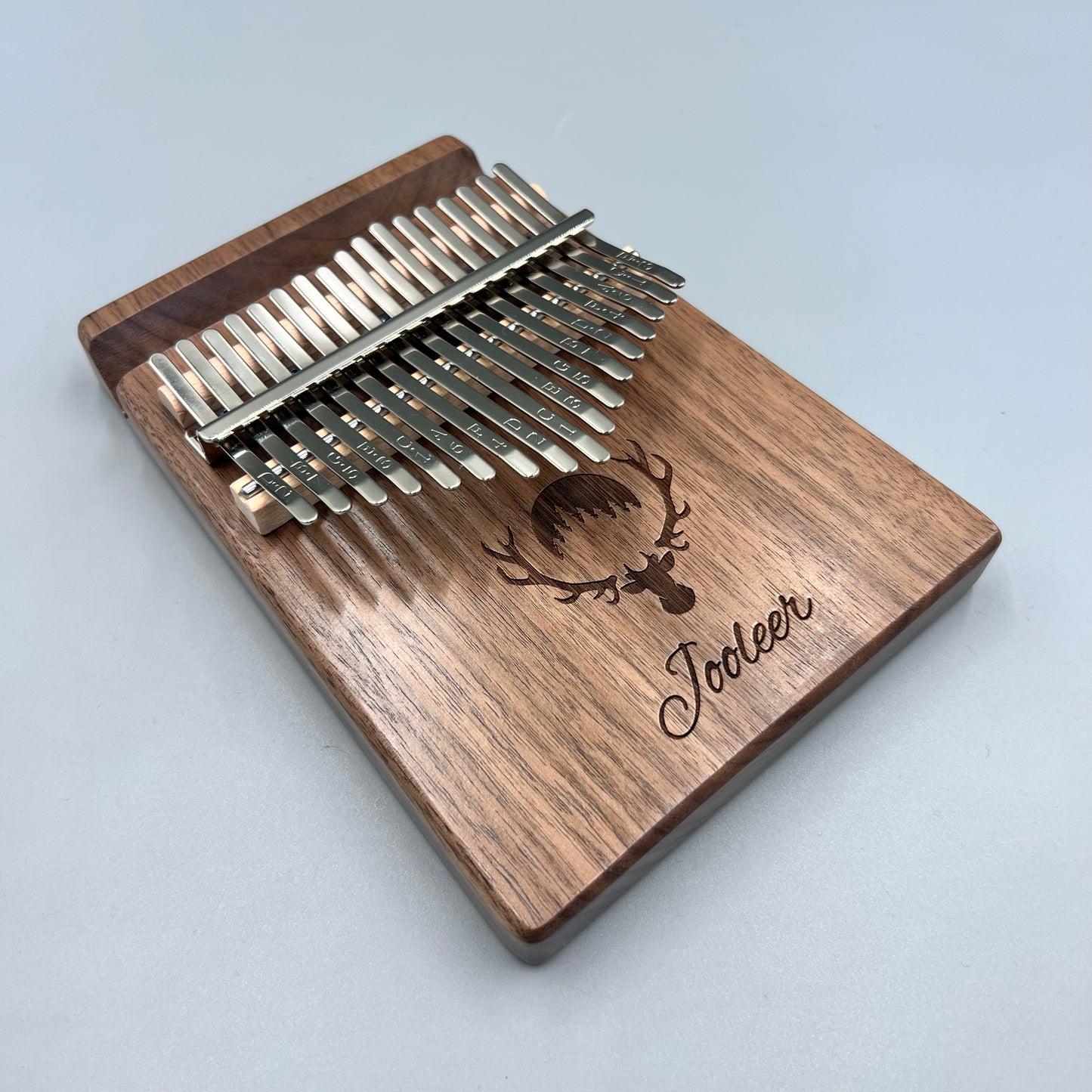 Jooleer 17/21 Keys Black Walnut Kalimba with Smartphone Slot