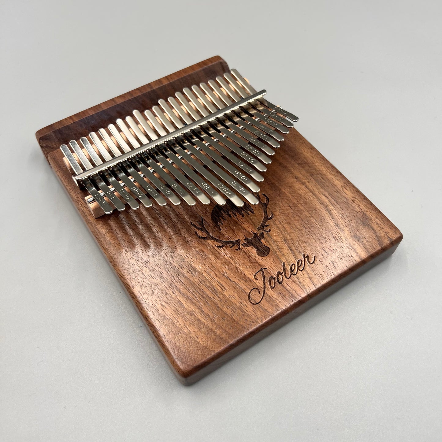 Jooleer 17/21 Keys Black Walnut Kalimba with Smartphone Slot