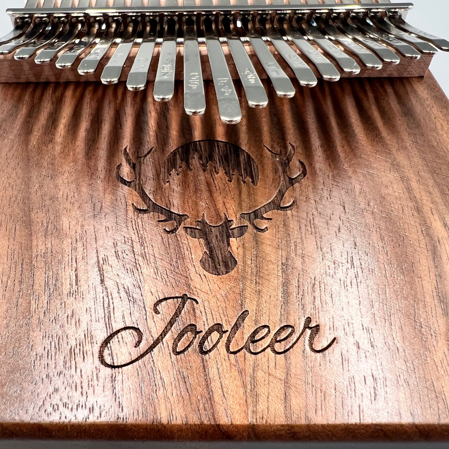 Jooleer 17/21 Keys Black Walnut Kalimba with Smartphone Slot