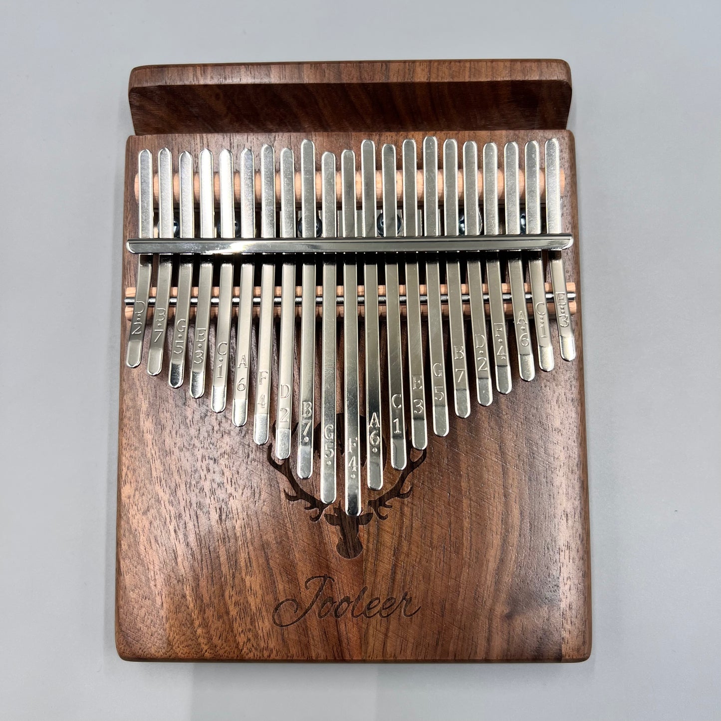 Jooleer 17/21 Keys Black Walnut Kalimba with Smartphone Slot