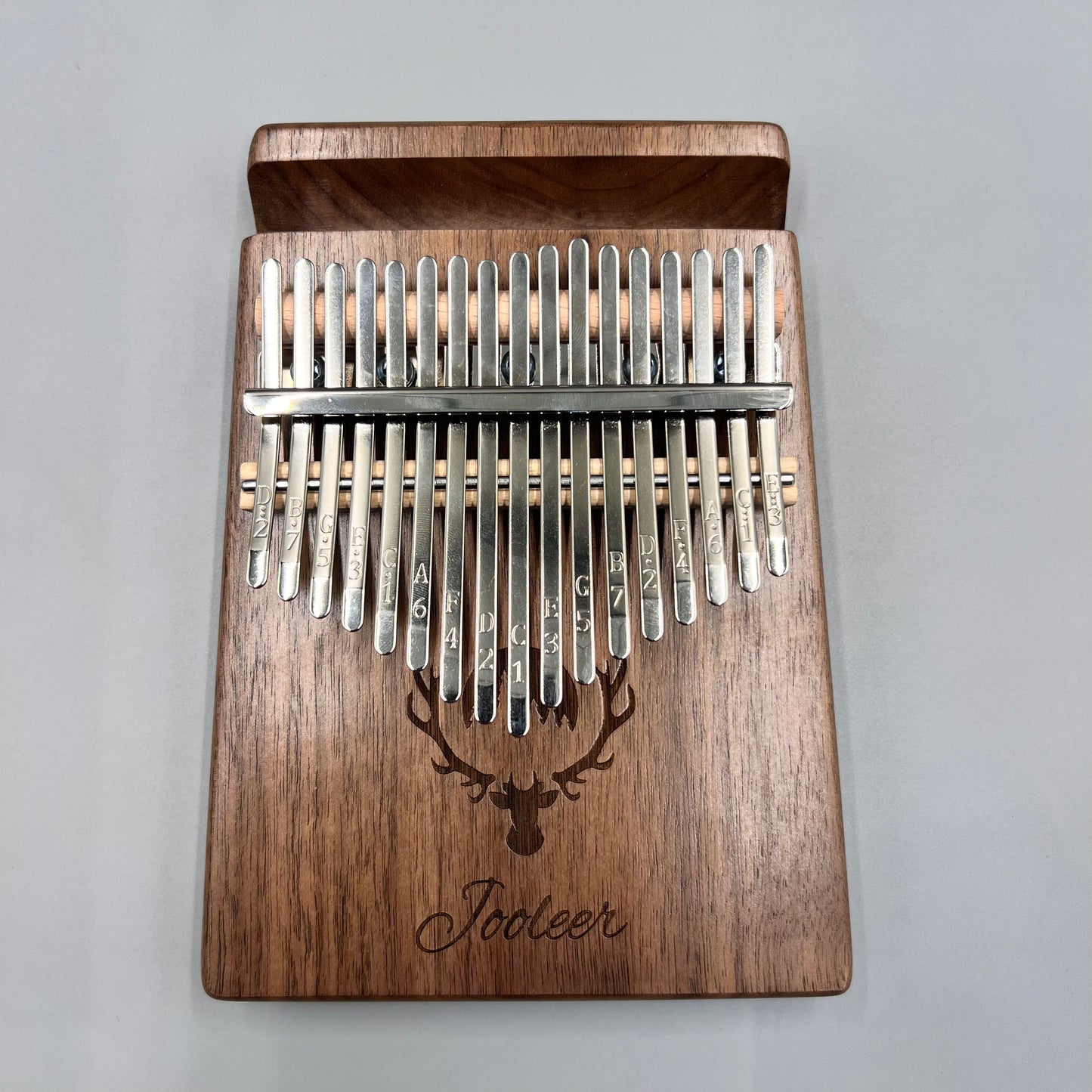 Jooleer 17/21 Keys Black Walnut Kalimba with Smartphone Slot