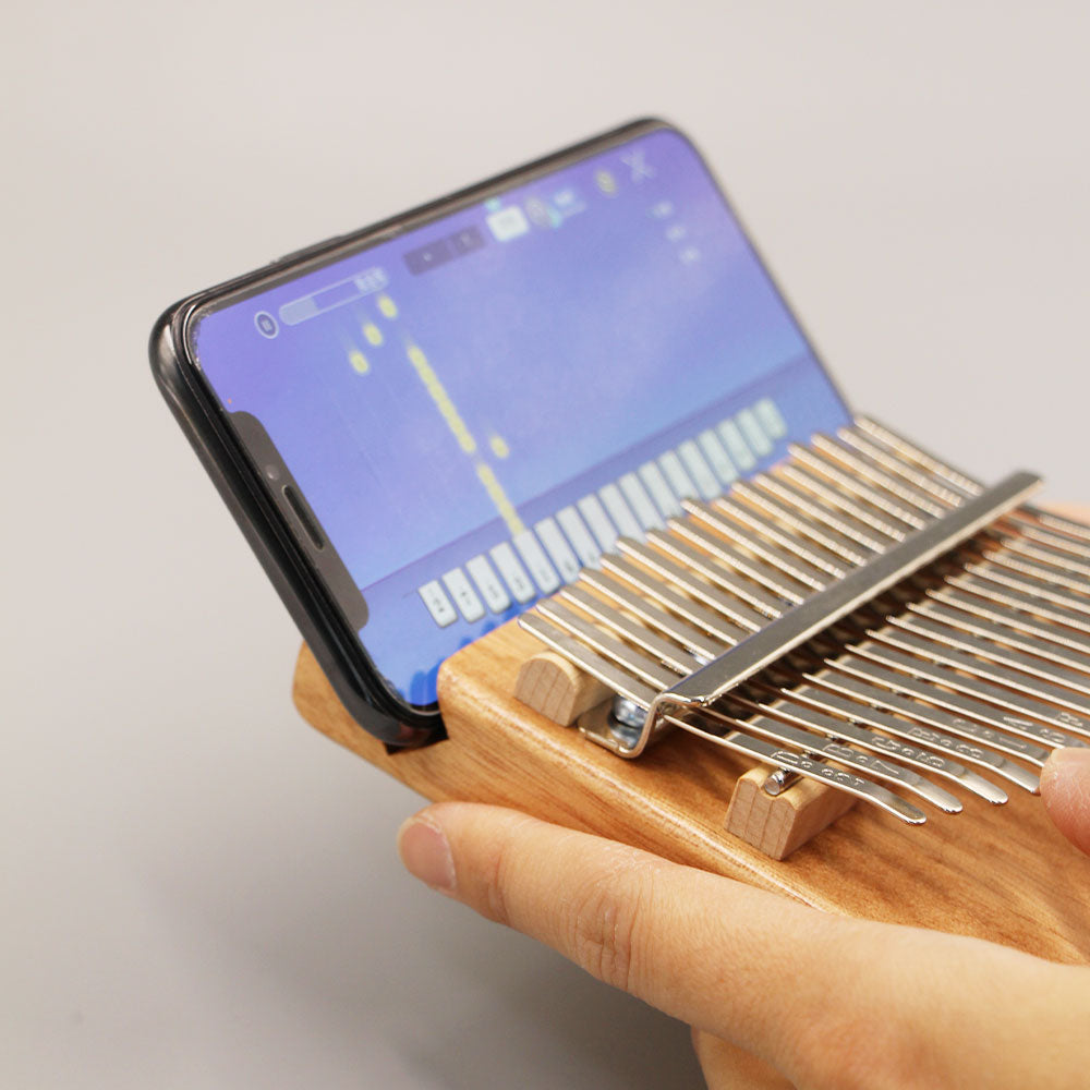 Jooleer 17/21 Keys Okoume Wood Kalimba with Smartphone Slot