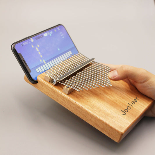 Jooleer 17/21 Keys Okoume Wood Kalimba with Smartphone Slot