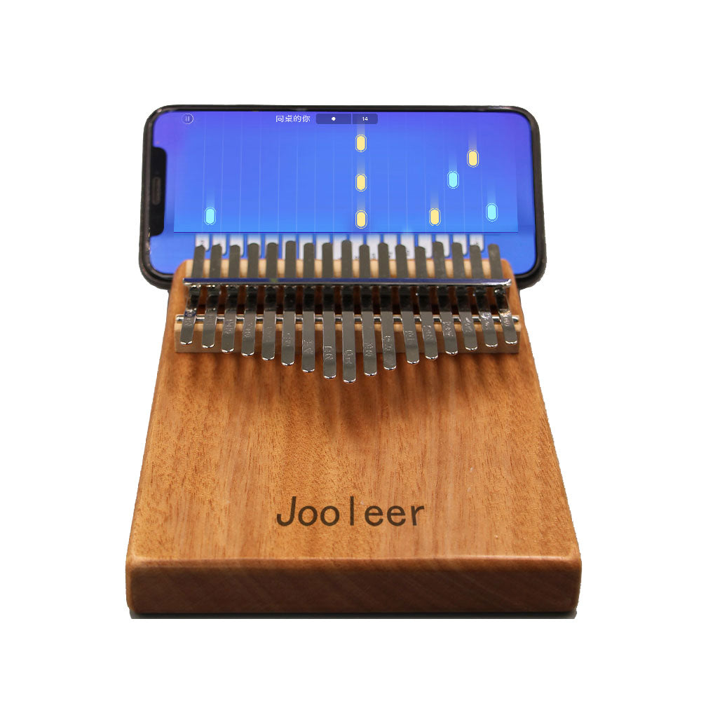 Jooleer 17/21 Keys Okoume Wood Kalimba with Smartphone Slot
