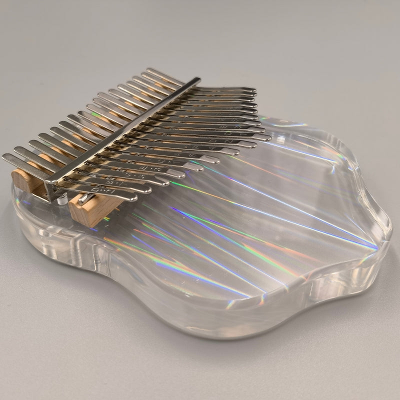 Jooleer 17 Keys Jellyfish Transparent Acrylic Kalimba with Smartphone Stand and Case