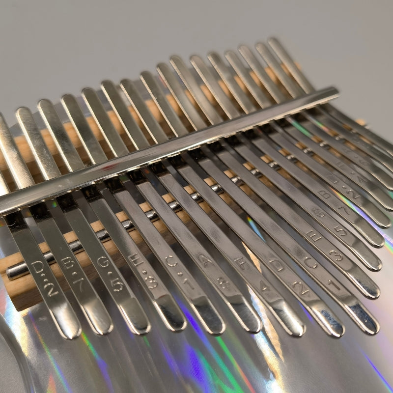 Jooleer 17 Keys Jellyfish Transparent Acrylic Kalimba with Smartphone Stand and Case