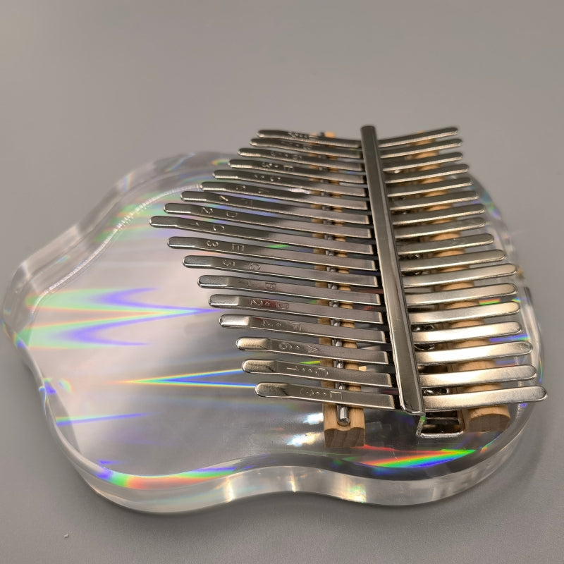Jooleer 17 Keys Jellyfish Transparent Acrylic Kalimba with Smartphone Stand and Case