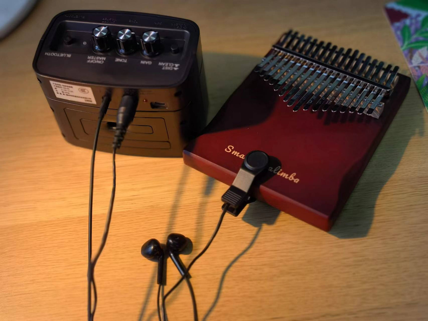 Sound Clip Vibrating Pickup Piezo Vibration Sensor Guitar Kalimba Instrument Tuning Clip