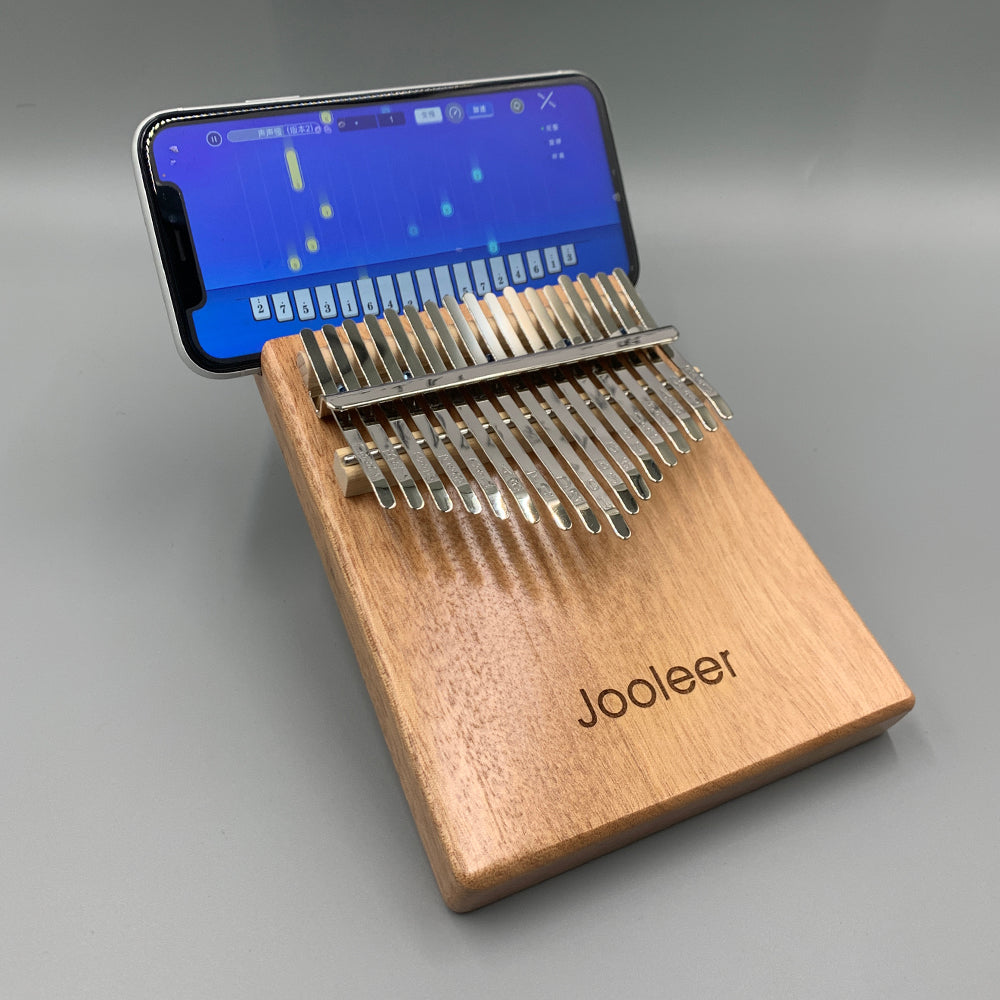 Jooleer 17/21 Keys Okoume Wood Kalimba with Smartphone Slot